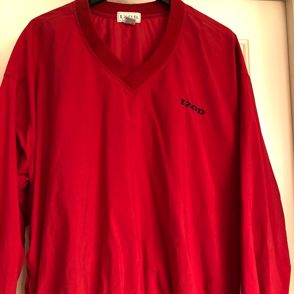 Izod pullover windbreaker